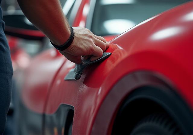 Pose de film de protection carrosserie (wrapping)